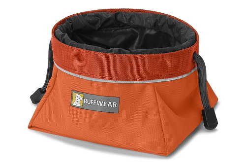Ruffwear miska pro psy Quencher Cinch Top, oranžová, velikost L