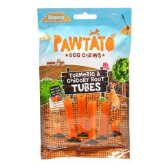 Odměna pro psy, Benevo Pawtato Tubes – Turmeric &amp; Chicory Root, 90 g