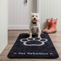 PET REBELLION- Běhoun XL, 57x110cm-black