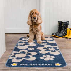 PET REBELLION- Běhoun XL, 57x110cm-Flowers Blue