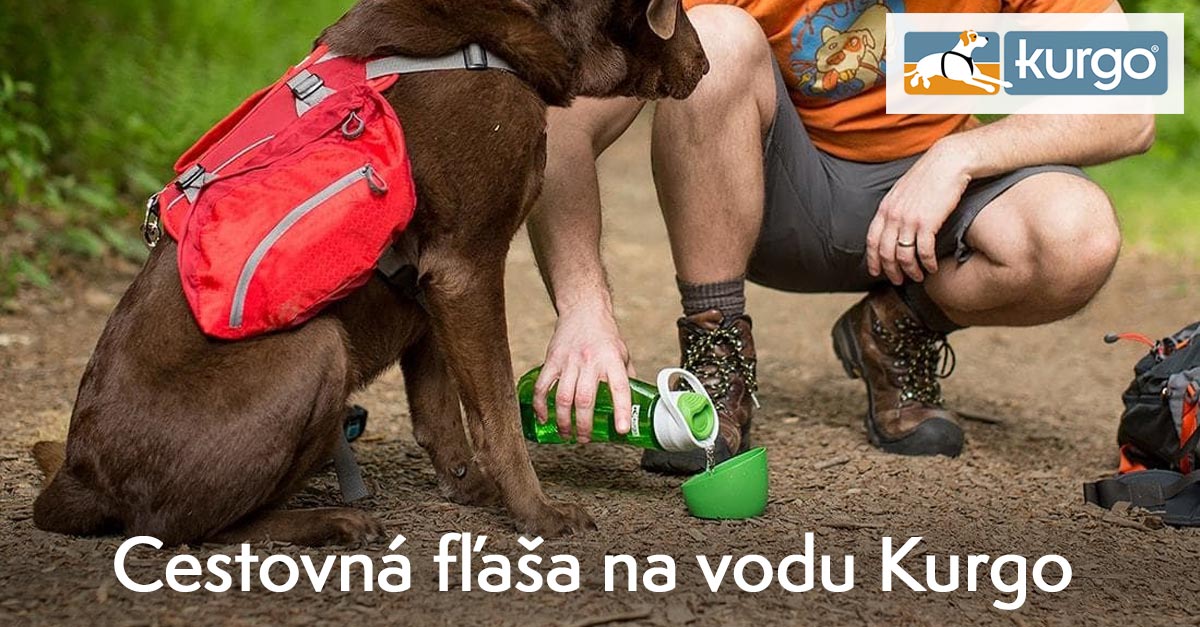 Cestovná fľaša na vodu Kurgo Gourd Water Bottle & Bowl 