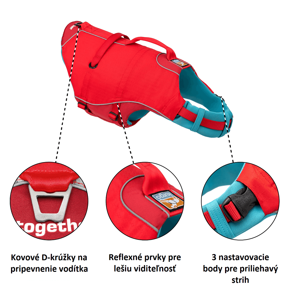 Plovací vesta pro psy Kurgo Surf N Turf Dog Life Jacket